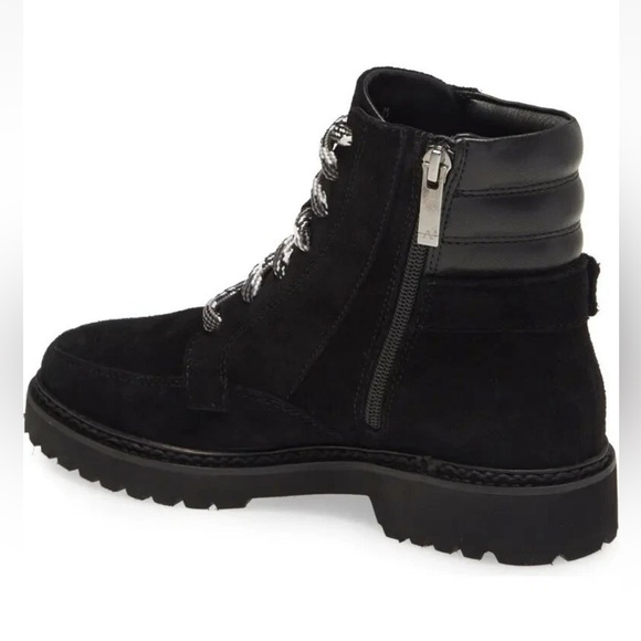 NEW Aquatalia Mayra Weatherproof Suede Leather Lace-Up & Zip Boot - Picture 13 of 16